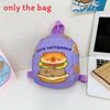 Capybara Cute Drinking Milk Tea Burger Toast Cake Cartoon Pattern Kid Backpack