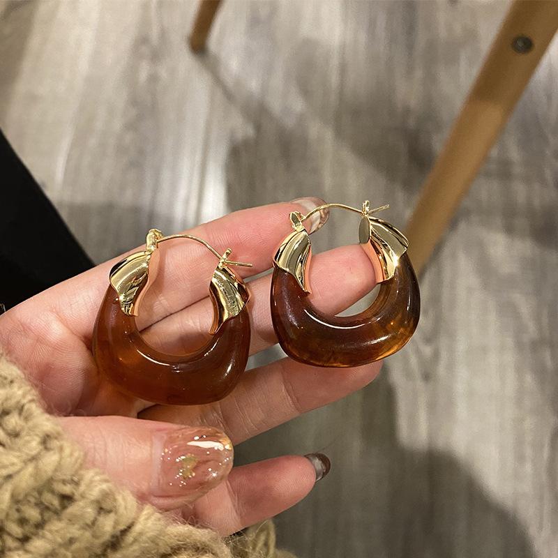 Orecchini Pendenti A Tazza Di Caffè In Acrilico - Novità Ipoallergeniche Per Amanti Del Caffè E Bariste, Regalo Con Custodia In Velluto