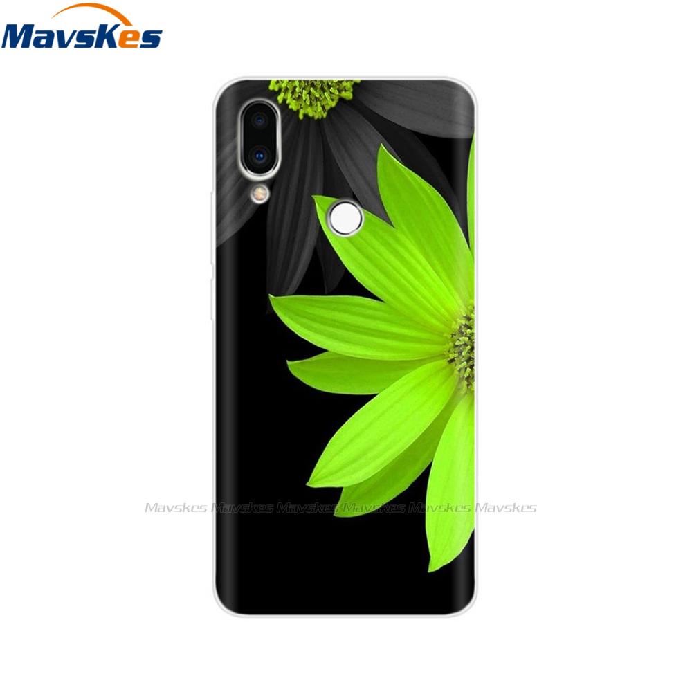 For Meizu Note 9 Case Note9 Soft TPU Silicon Funda Back Cover For Meizu M9 Note Case M9Note M 9 Rose Print Phone Case Coque Para