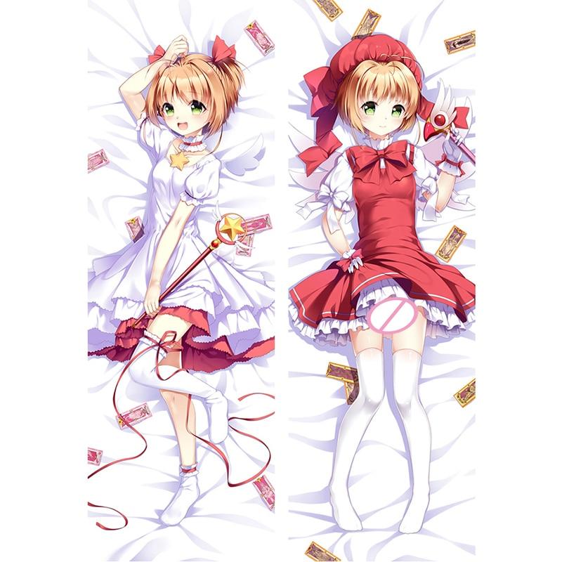 

60x180 см SAKURA Card Captor Dakimakura Наволочка Двусторонняя KINOMOTO SAKURA Аниме Наволочка для всего тела Спальня Постельное белье Наволочка