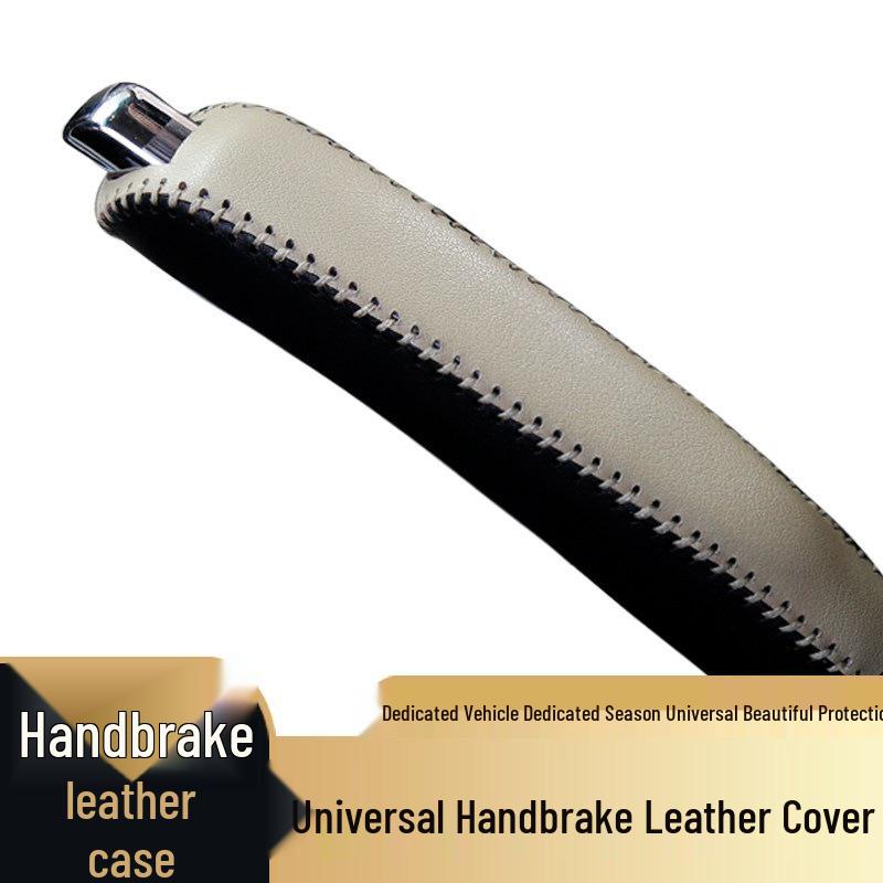 Leather Handbrake Cover for Manual Cars - Interior Decoration and Protection Set