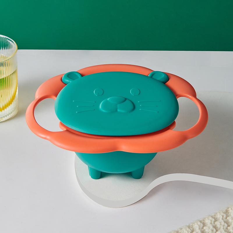 

Little Lion 360° Spill-Proof Baby Bowl - Child s Non-Spill Tableware зелёный