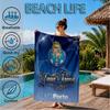 Custom Name Beach Towel Fc Porto Crest Design Soft and Quick-drying Beach Towel, Suitable for Travel, Swimming Pool, Gym, Yoga, Gifts