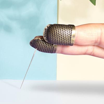 Sewing Thimble Adjustable Solid Anti-rust Sewing Thimble Finger Protector for Needlework