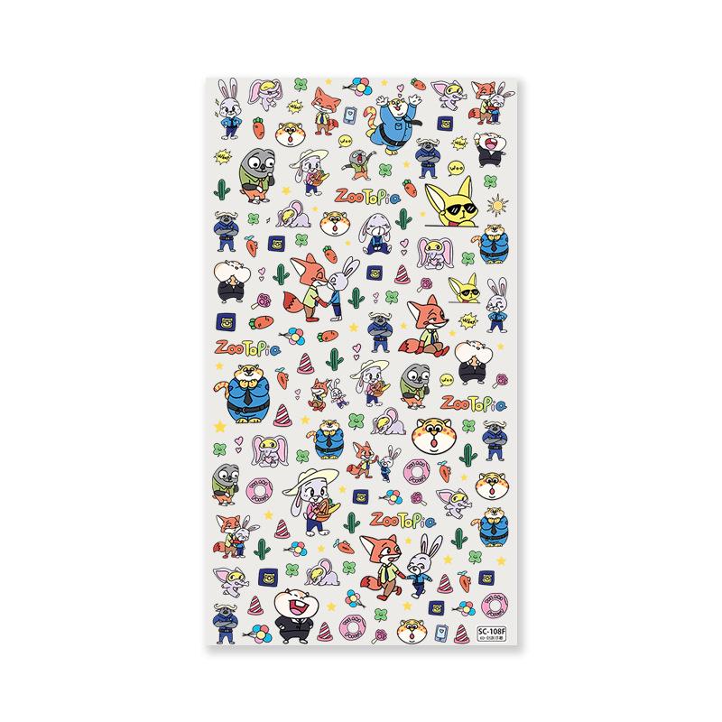 Zootopia Cute Cartoon Embossed Phone Sticker - DIY Decoration
