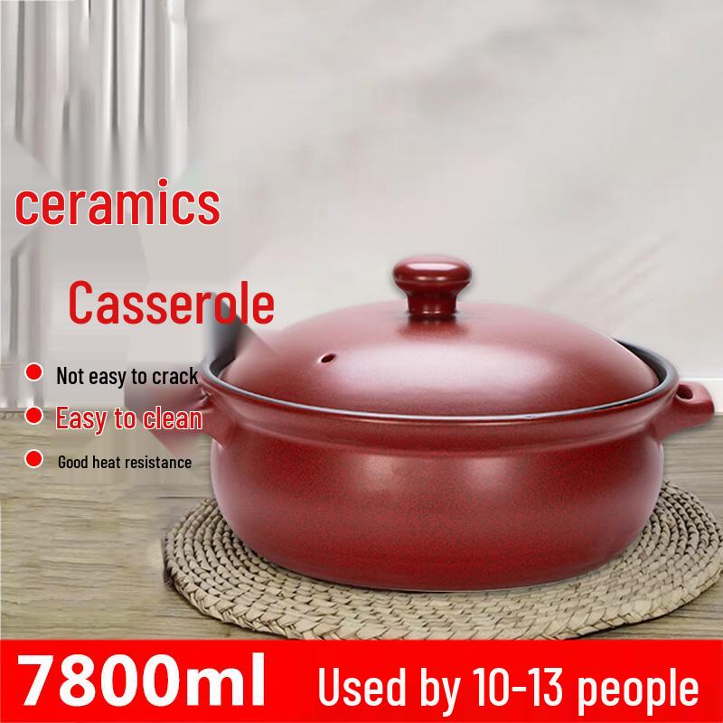 HuaMeiGuan Heat-Resistant Ceramic Casserole Pot