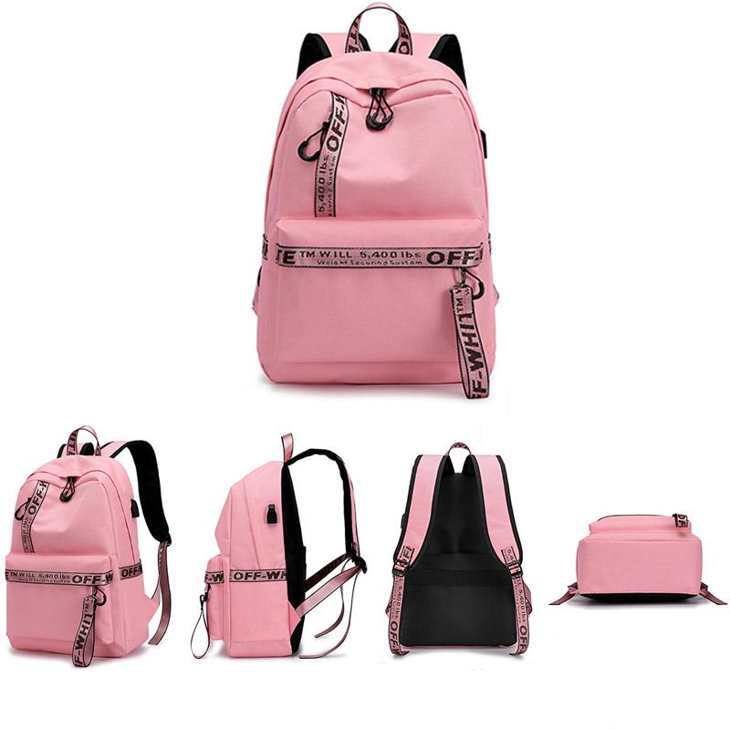 off white pink backpack
