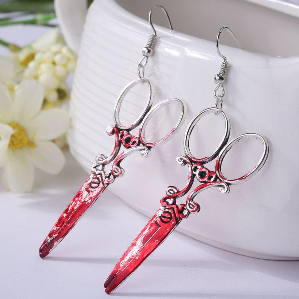 Sharp Knife Men Stud Earrings Women Halloween Earrings Party Jewelry Korean Style Dangle Earrings