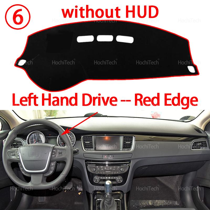 For Peugeot 508 508sw 508GT RXH 2010-2018 Dashboard Cover Dash Board Mat Carpet Pad Sunshade Cushion Car Visor Accessories