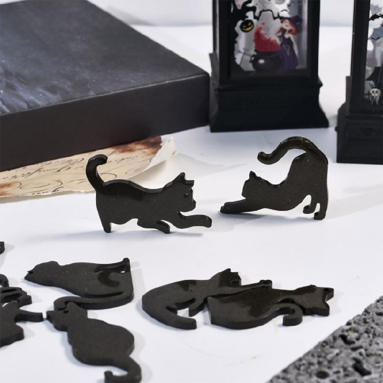 8 Cavity Cats Pendant Mold Multifuntional DIY Cats Pendant Mold Sturdy and Reusable Silicone Jewelry Accessory Molds