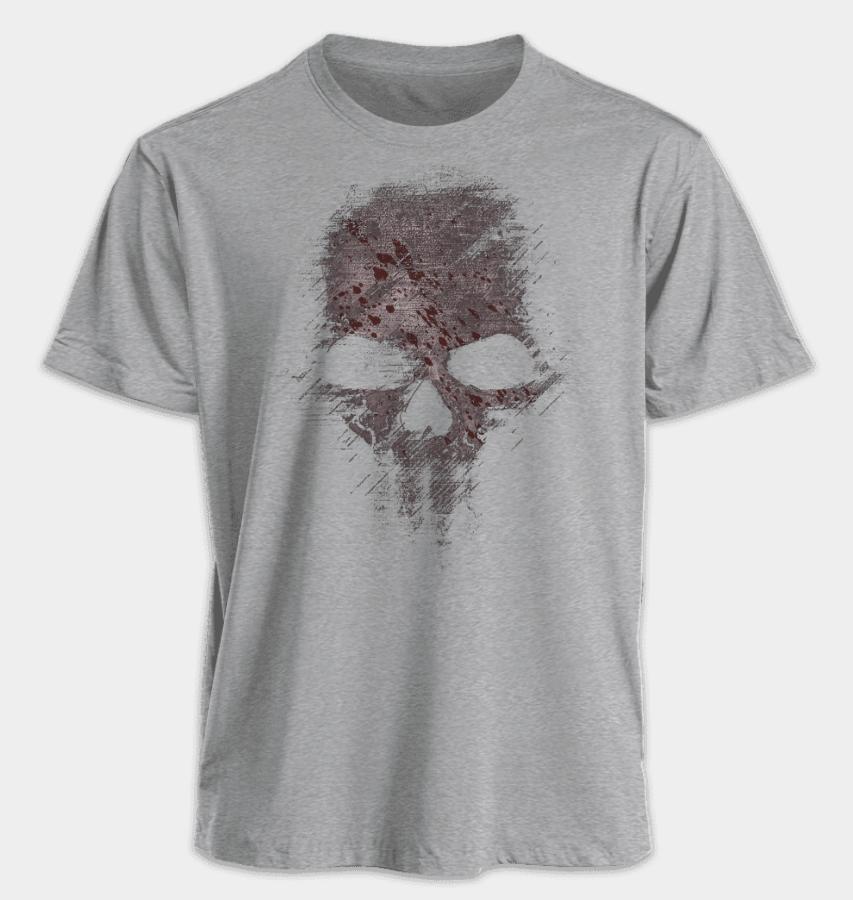 Men's and Women's T-shirts The Punisher Skull Summer American Spring and Autumn Niche Casual Oversized Short-sleeved