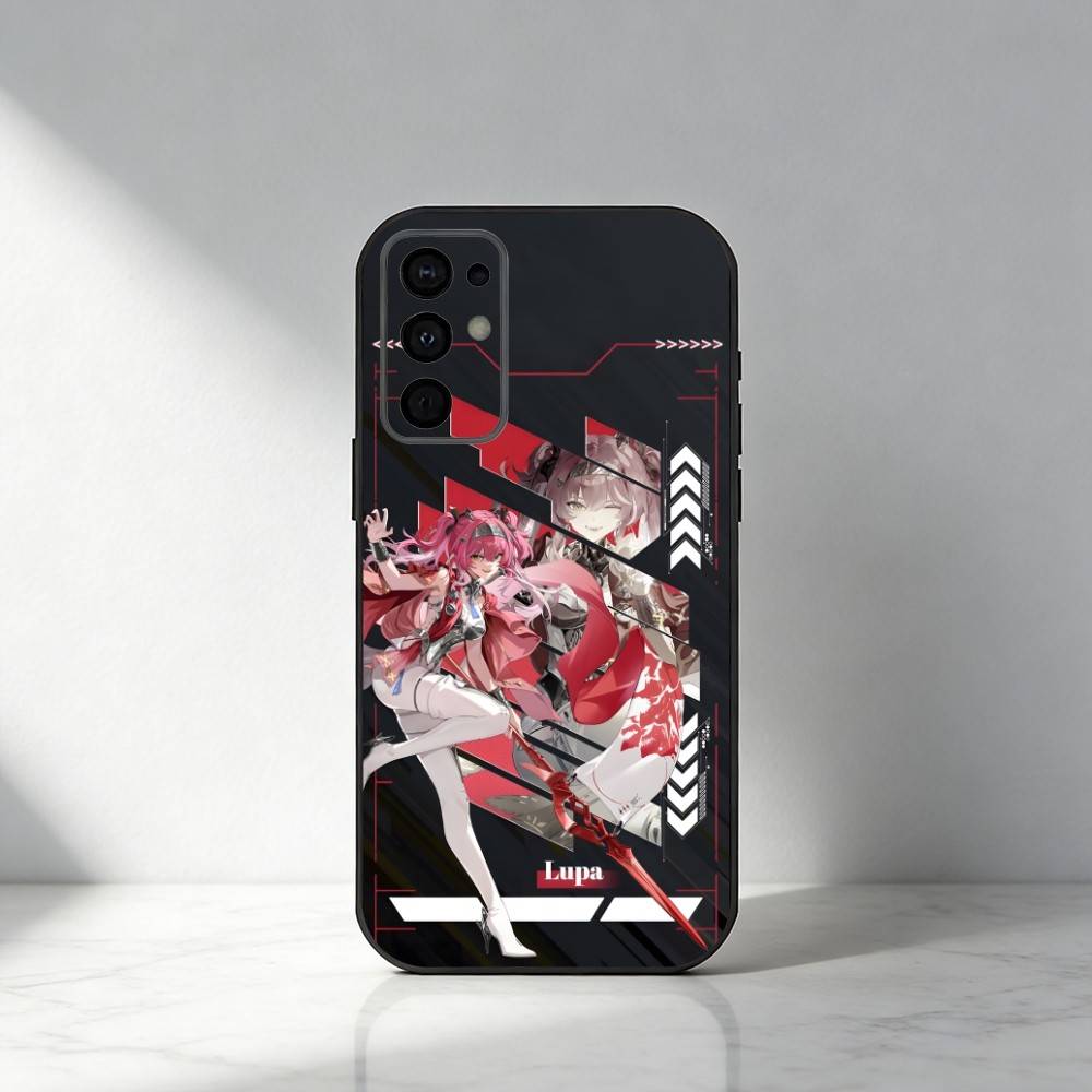 

Game WUWA Lupa Pouster Printed Phone Case For Samsung S25,S24,S21,S22,S23,S20,Ultra,S26,Plus,Fe,Note,5G Black Cover Samsung S24Plus