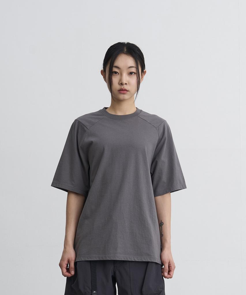Goyoweeo Segment Cotton 1/2 T-Shirt (Gray)
