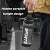 700 ml Sportvattenflaska Fri Bärbar Läckagesäker Plastdryckeskärl Tour Gym Utomhus Resor Sport Genomskinlig Vattenkopp