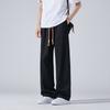 Mens Loose Straight Casual Long Sweatpants Trendy Versatile Daily Trousers
