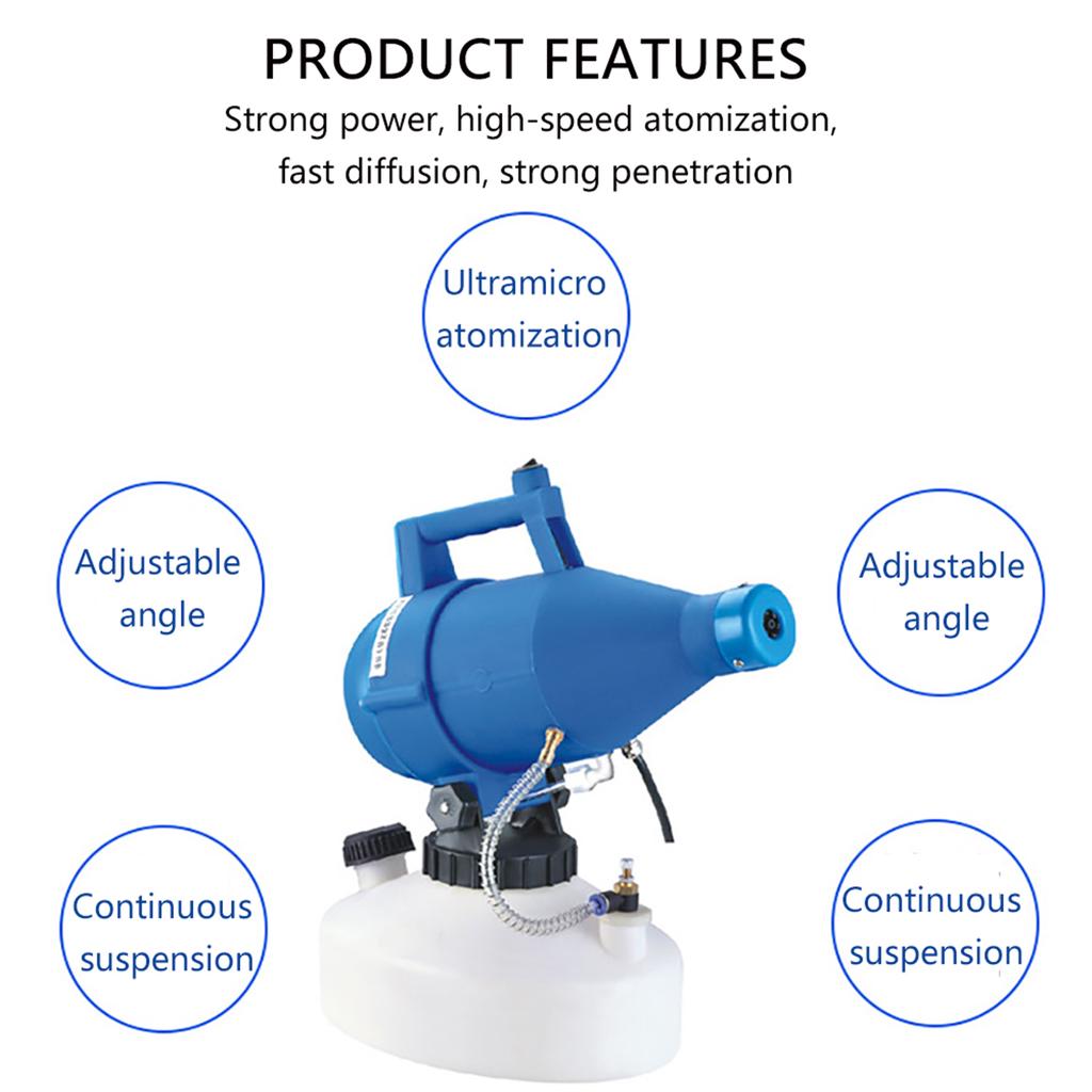 220V Electric ULV Fogger Ultra Low Capacity Sprayer Mosquito Killer 4.5L 1200W