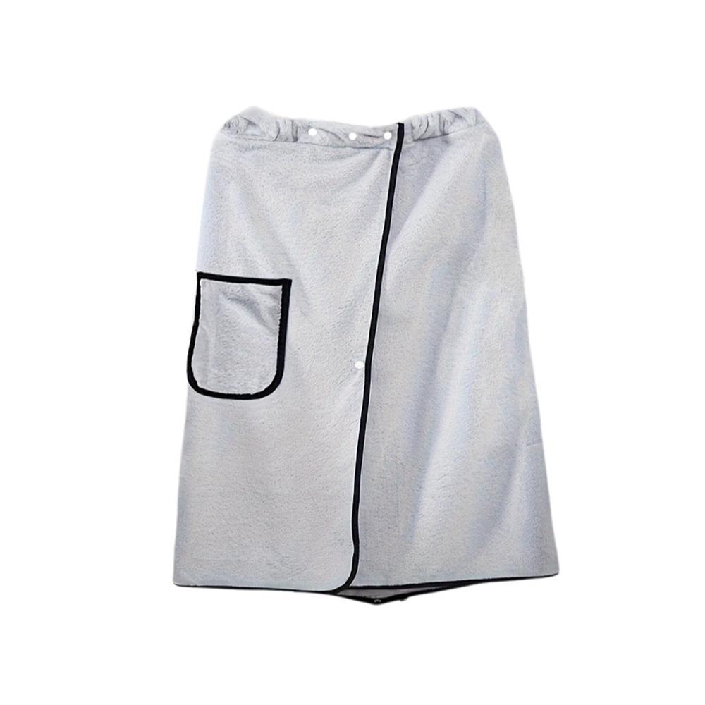 Coral Fleece Wearable Towel Soft Comfortable Beach Wrap Thick Design Bath Skirt  Pool Use