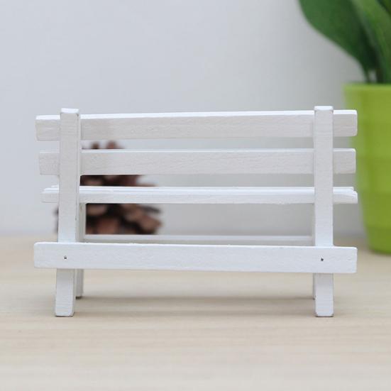 Stylish Lovely Eco-friendly Wooden Home Garden Miniature Stool for Livingroom Chair Miniatures