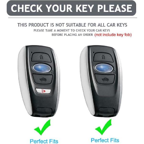 for Subaru Key Fob Cover with Keychain, for Forester Outback BRZ Legacy CrossTrek Premium Soft TPU 360 Degree Protection Key Case Remote Key Holder
