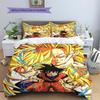 Son Goku Chibi Cartoon Duvet Cover, Dragon Ball Themed Bedroom Decor, Gift for Dragon Ball Fans