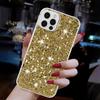 For iPhone 16 Pro Max Case TPU Drop Protection Epoxy Glittery Sequins Phone Cover