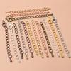 20pcs Craft Tail Chains Extension 50/70mm Length 5x4mm Extended Necklace Tail Chain Connector Findings For Bracelet DIY Jewelry
