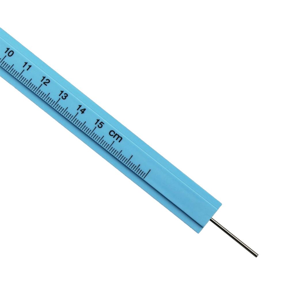 Messschieber 1mm Genauigkeit Kunststoff Tiefe Höhe Einzelne Skala
