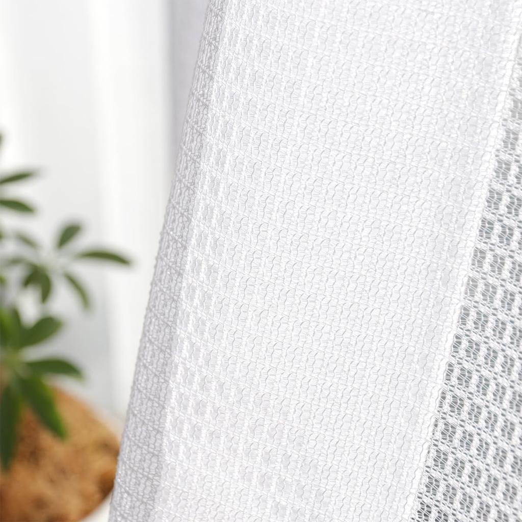 Interior Compo Good Visibility Mirror Lace Curtains Hard To See from Outside Lace Curtains UV Protection Heat Insulation Insulation Width 100cm X