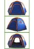 Hexagonal Camping Tent: 6-10 Person, Large Space, Automatic, Portable, Rainproof & Sunproof - Quick Setup, No Assembly Needed.