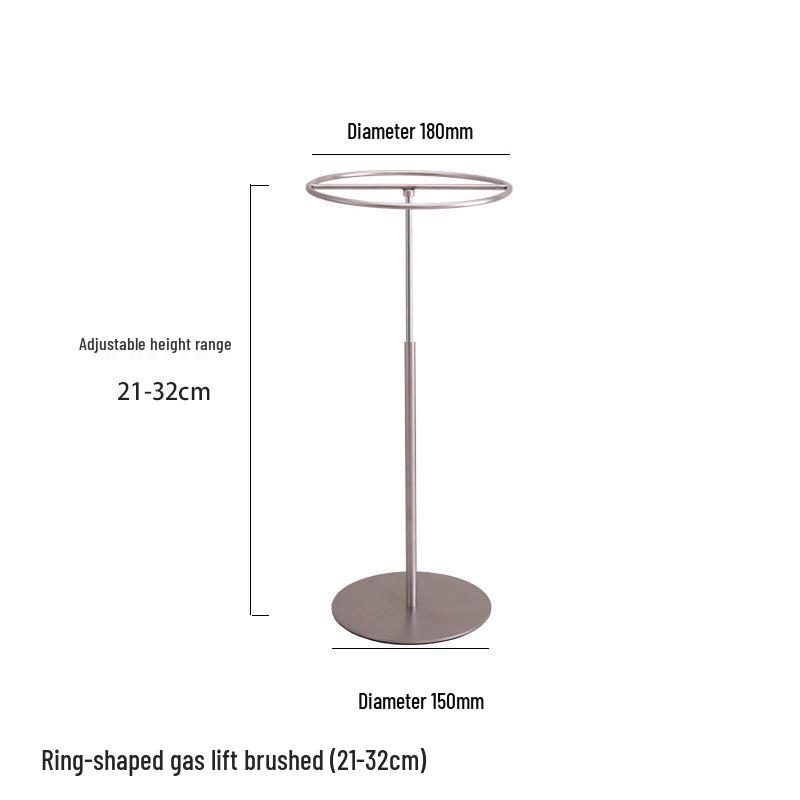 Adjustable Stainless Steel Handbag Display Stand with Gas Spring