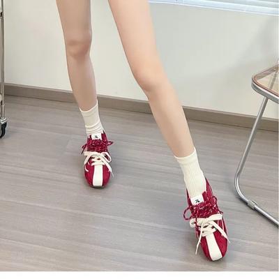 Korean Niche Retro Inner Height-increasing German Training Shoes Women's 2025 New Breathable Versatile Flat-bottomed Casual Forrest Gump Sports Shoes