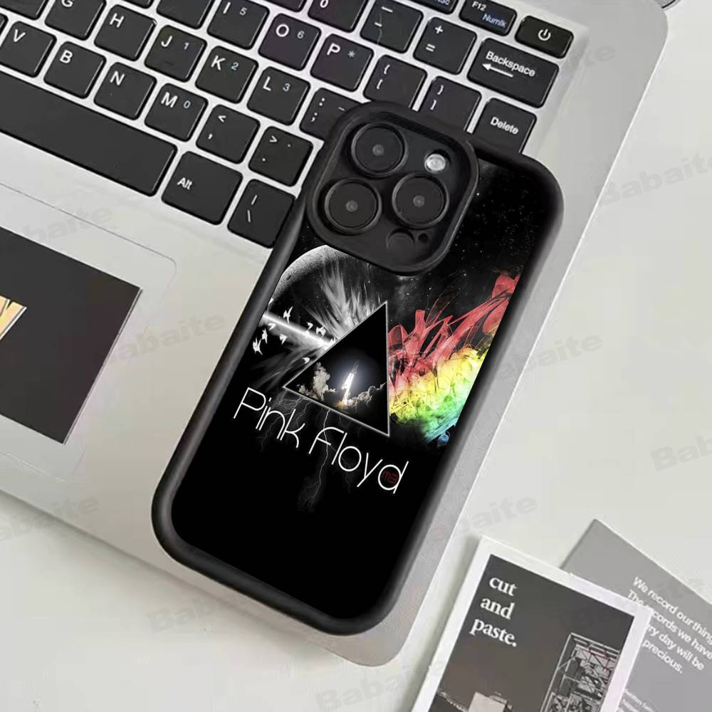 P-Pink-F-Floyds Rock Band For iPhone 17 15 13 12 11 14 Pro Max X XR XS 16 Plus Shockproof Candy Back Cover