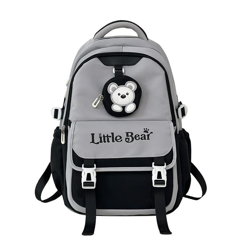 College Style Girl Backpack With Breathable Polyester For School And Travel Use