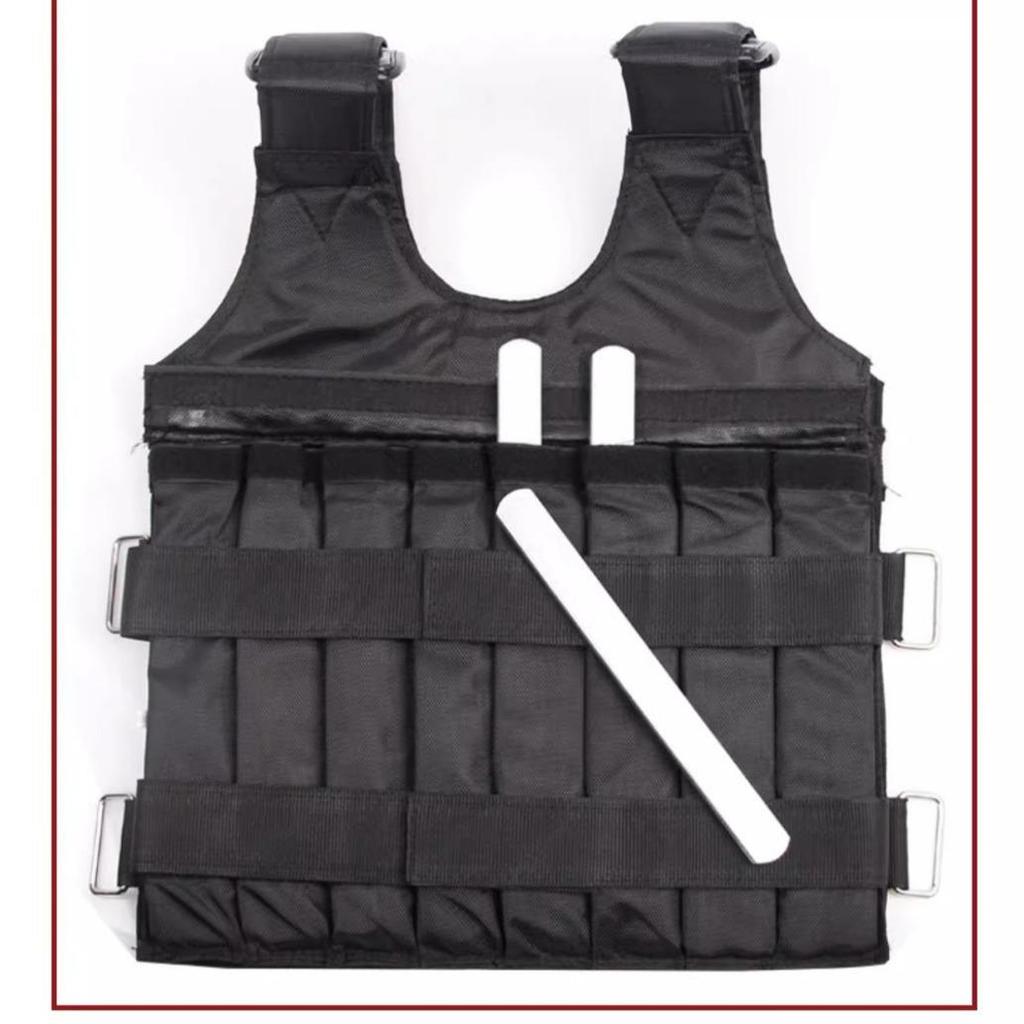 Verstellbare Gewichtsweste 1-20kg, Unsichtbares Oxford-Gewebe mit Stahlplatten für Fitness-Training