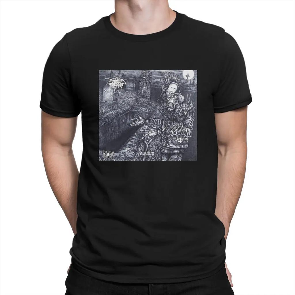 Vintage Heavy Metal T-Shirt Men Round Neck 100% Cotton T Shirt Darkthrone Short Sleeve Tees 4XL 5XL 6XL Clothing