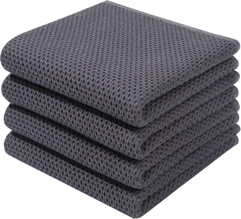 Panos Kitchen Nordic Waffle Kitchen Set of 34 X 73 Charcoal Gray Cloths, Style, Dishcloths, Dishcloths, Children's Towels, Towels, 4, Cm,