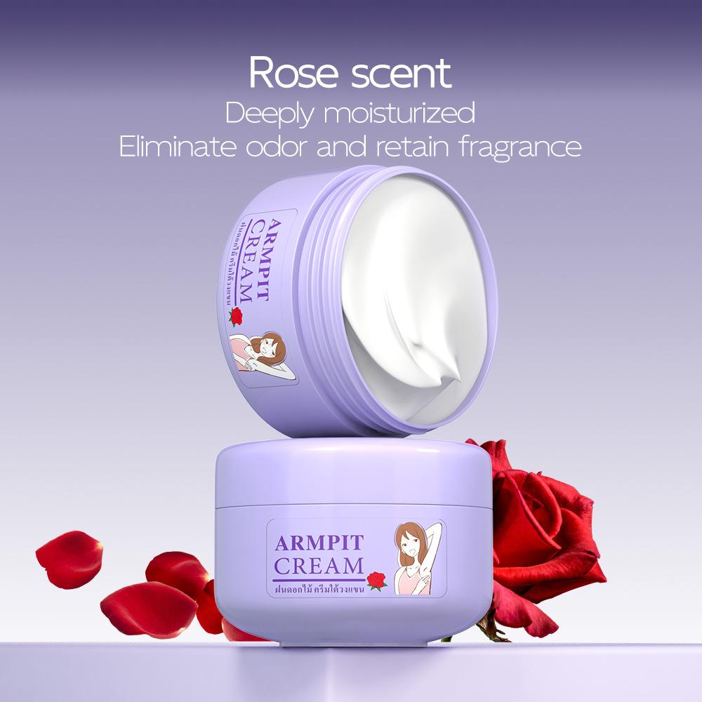 Long-Lasting Underarm Deodorant Balm Rose Aloe Vera Lavender Fresh Scent Odor Suppression Anti-Sweat Fast Drying Refreshing for Sports Dates Offices
