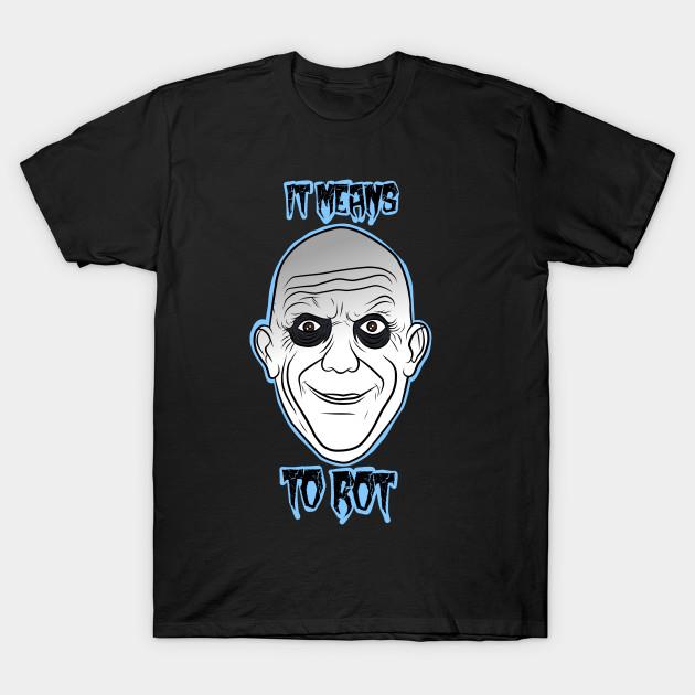 

Men Black Print T-shirt To Rot No-Cut Transfer Paper Print Cotton Tshirt 3XL чорний