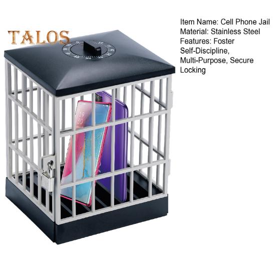 Mobiltelefonfängelse Låda med Nycklar Mobil Fängelsecell Mobiltelefonbur för Klassrum Familj Självdisciplinverktyg
