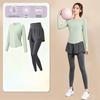 Women's High-End Short-Sleeve Sport T-Shirt & Fitness Set - Breathable, Quick-Drying Yoga and Running Wear