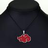 Naruto Akira Organization Red Cloud Pendant Alloy Necklace for Men and Women