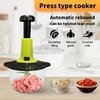 Multifunctional Manual Food Processor with Blade Guard Easy Clean Ergonomic Handle Ideal for Vegetables Garlic Meat Kitchen Tool