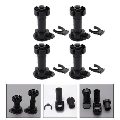 Set of 4 Adjustable Legs for Furniture Suitable for Cabinets Tables Sofas