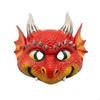 Horned Mythical Headpiece Red with Protrusions 3D for Cosplayers, Adults,