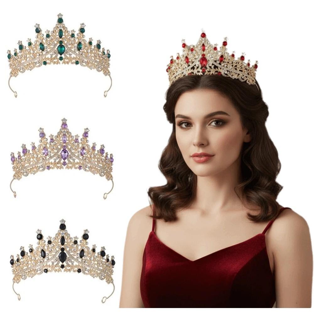 Sparkling Baroque Queen Tiaras Gorgeous Rhinestone Tiara Gorgeous Accessories