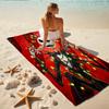 1Pc Jack Skellington'S Christmas Adventure Beach Towel, Quick Dry, Multi-Use for Beach Pool Gym Yoga Home Travel, Christmas, Halloween, Xmas Gift