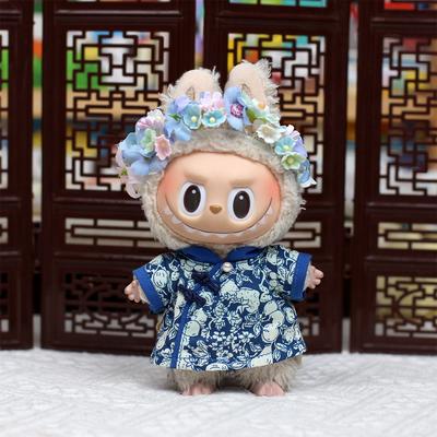 Labubu Doll Clothes Universal Pendant Hairpin Flower Chinese Style Trendy Doll Clothes