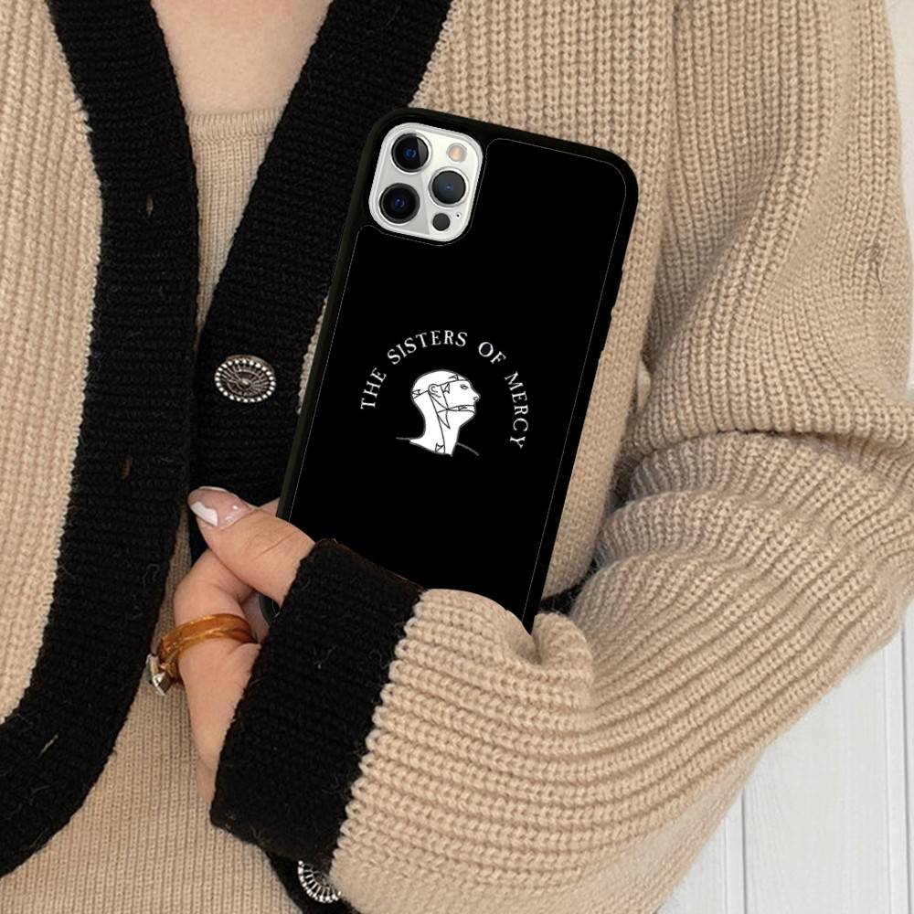 The Sisters Of Mercy Band Phone Case For Iphone 16 15 14 13 12 11 Pro Max Plus Shockproof TPU+PC Hard Case