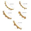 10pcs Stainless Steel Curved Connectors Elegant Porous Necklace Bracelet Clasps