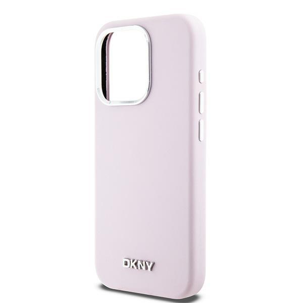 Dkny Dkhmp15Lsmchlp Iphone 15 Pro 6.1Różowy/Pink Hardcase Liquid Silicone Small Metal Logo Magsafe